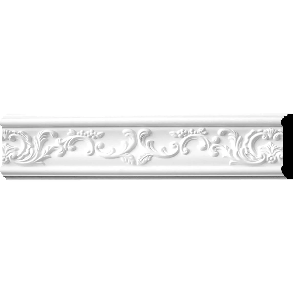 Versailles Floral Leaf Panel Moulding, 5 1/8"H x 7/8"P x 94 1/2"L