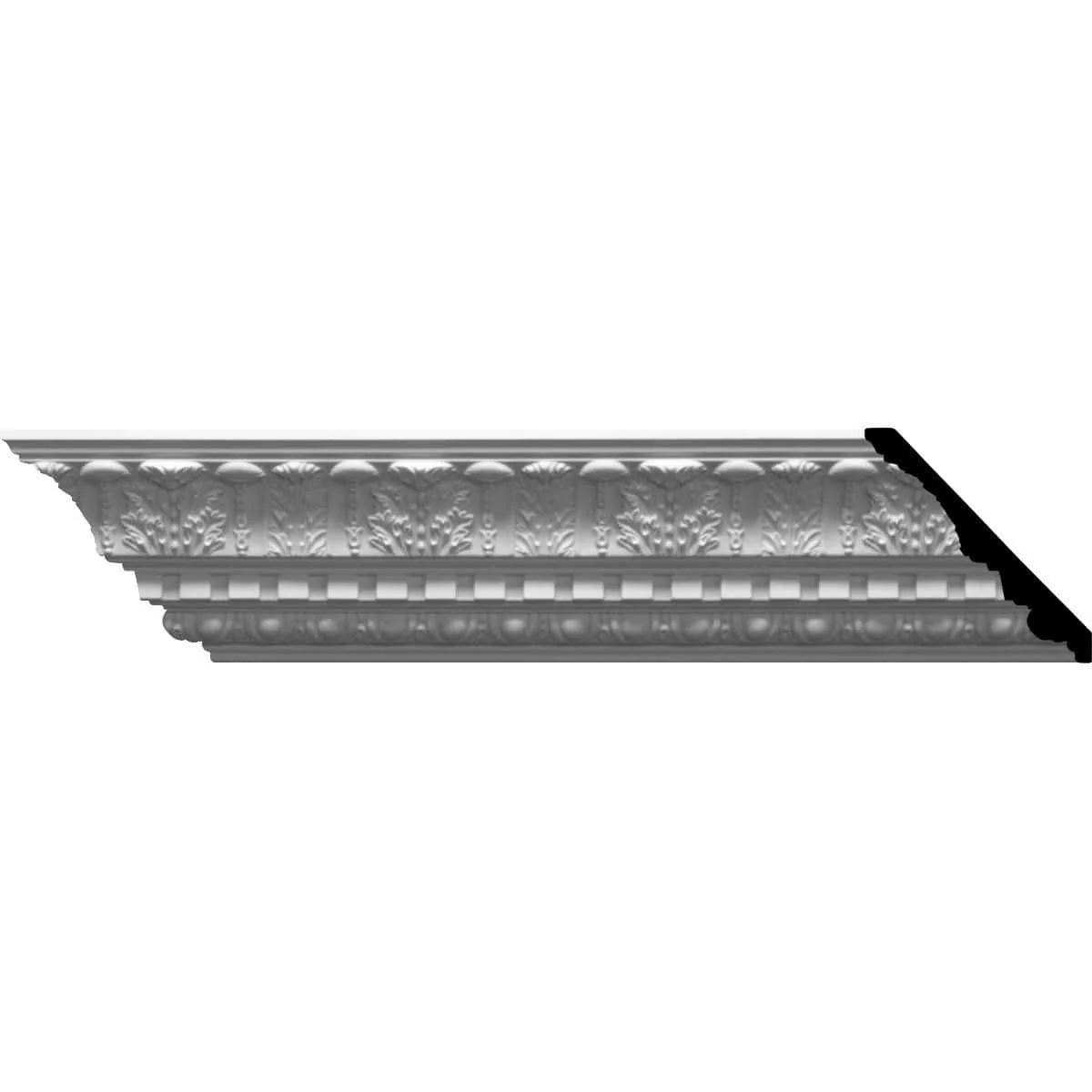 Wakefield Crown Moulding, 4 3/4"H x 4 3/4"P x 6 3/4"F x 94 1/2"L
