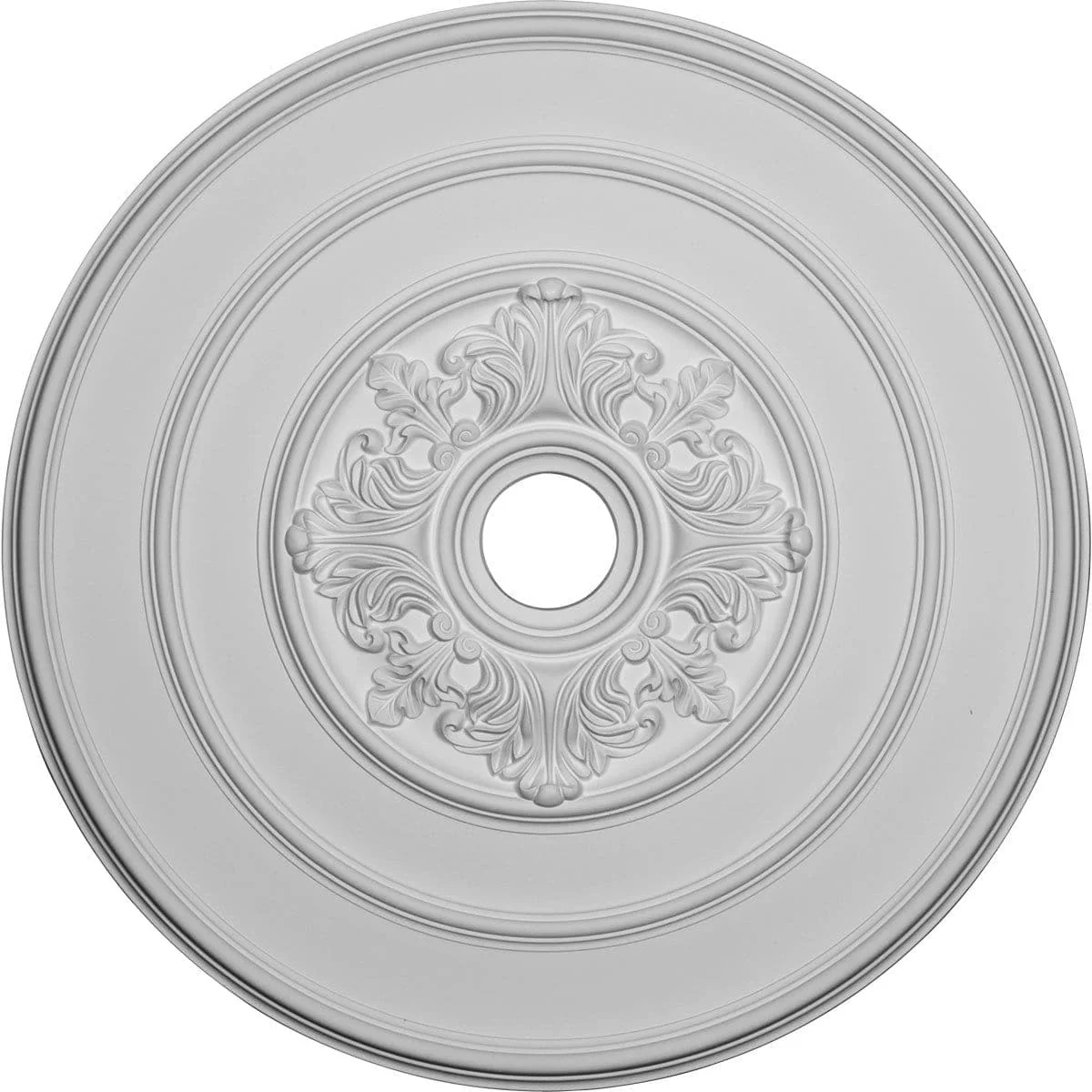 with Acanthus Leaves Ceiling Medallion (Fits Canopies up to 4 1/4"), 26"OD x 3 1/8"ID x 1 1/2"P
